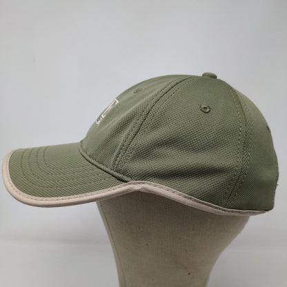 DYE Lumber Men's Slideback Hat Green Beige Adjustable Embroidered Logo