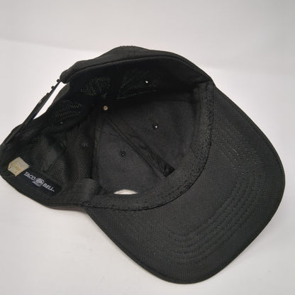 Taco Bell Snapback Hat Black One Size Adjustable Embroidered 6 Panel