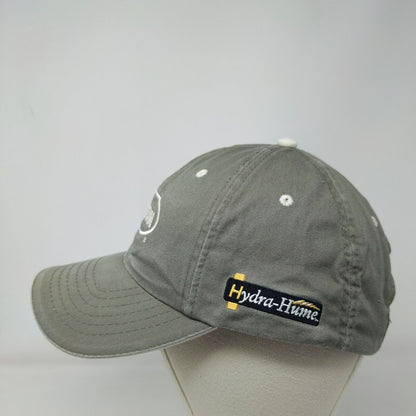 Helena Strapback Hat Gray One Size Adjustable Embroidered 6 Panel