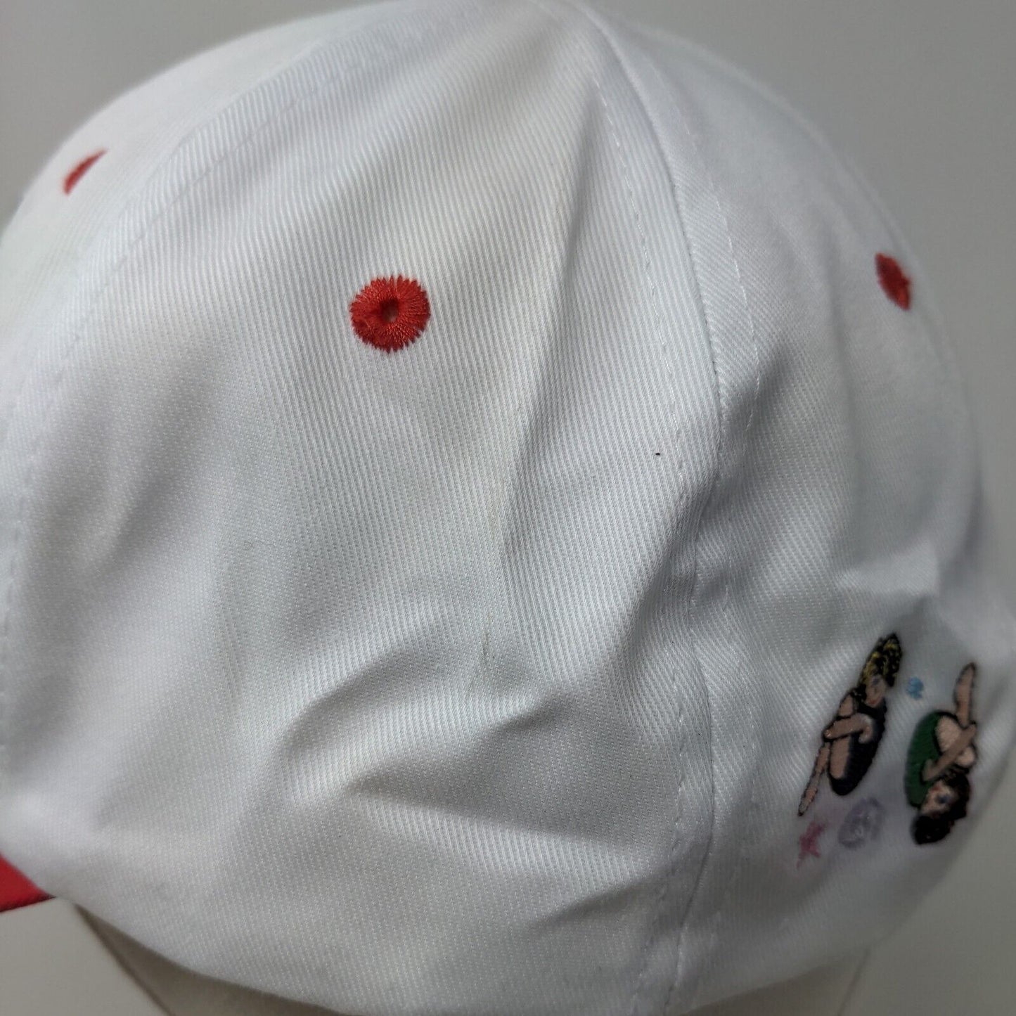 Unbranded Girl's Strapback Hat White OSFA Rather Be Flippin' Embroidered