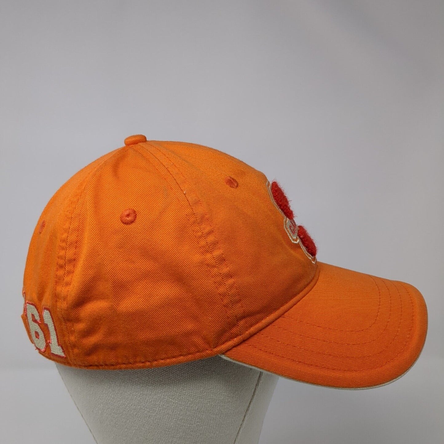 Cabela's '61 Strapback Hat Orange One Size Adjustable Embroidered