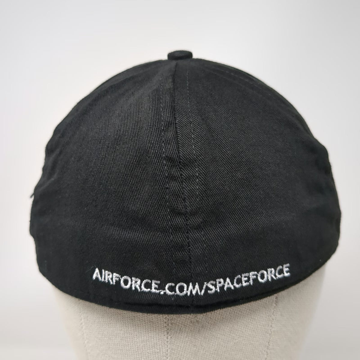 Baseball Cap Black One Size US Space Force Embroidered Made in USA Military Hat