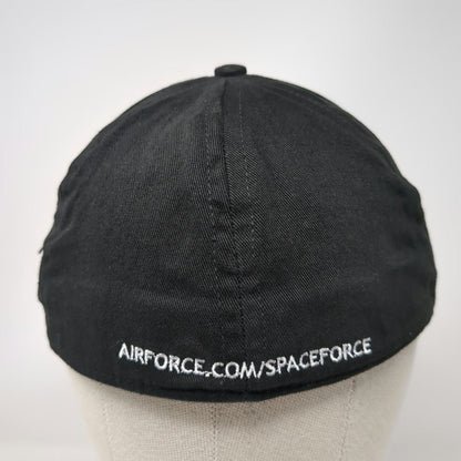 Baseball Cap Black One Size US Space Force Embroidered Made in USA Military Hat
