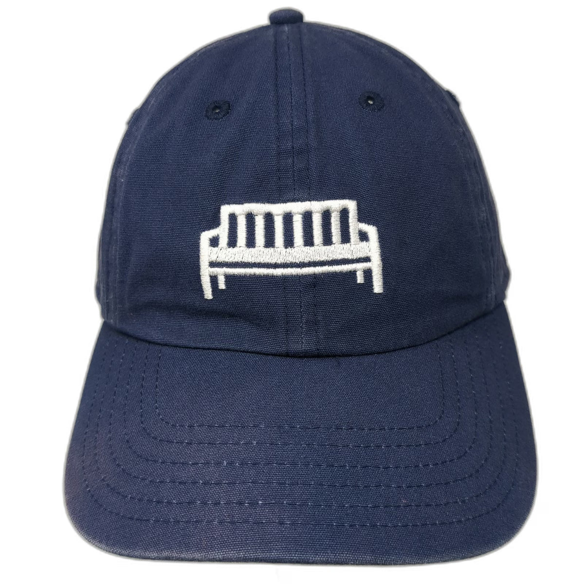 Known Supply Joe Coffee Baseball Cap Blue One Size Bench Embroidered Cotton Hat