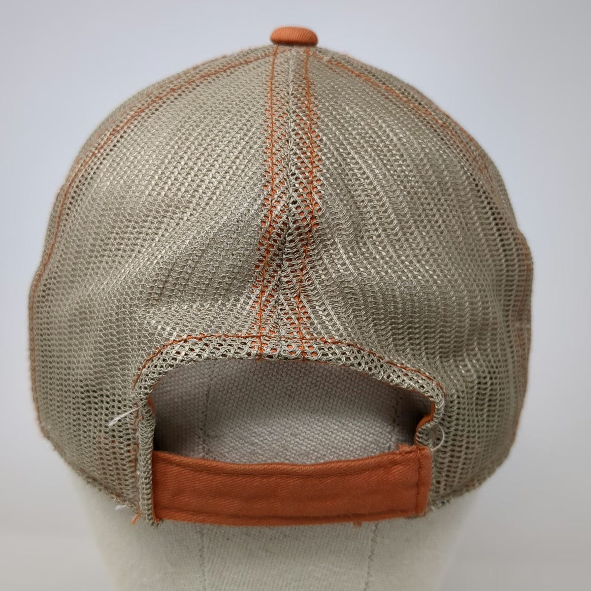 Outdoor Cap Baseball Cap Orange One Size Mesh Back Strapback Bird Logo Patch Hat