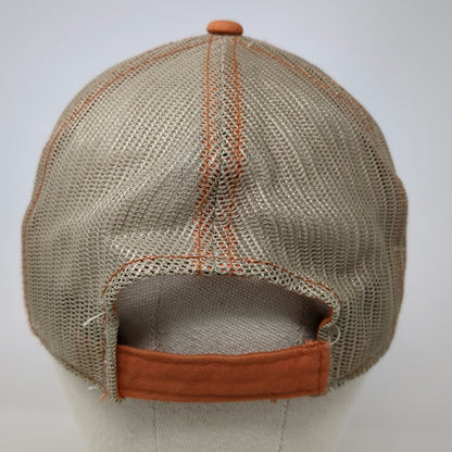 Outdoor Cap Baseball Cap Orange One Size Mesh Back Strapback Bird Logo Patch Hat