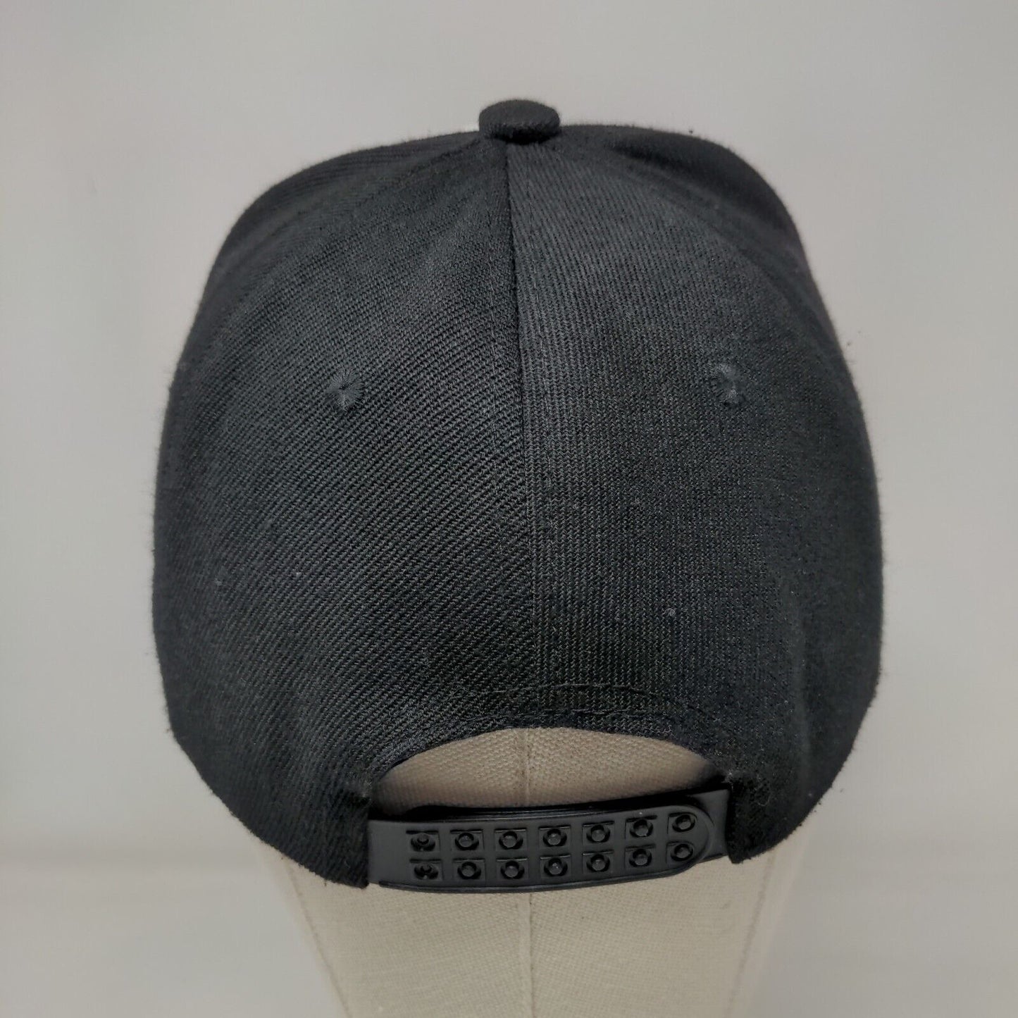 NY New York Snapback Hat Black One Size Adjustable Embroidered 6 Panel