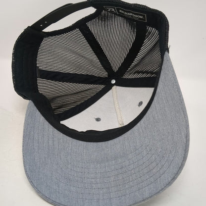 Richardson Trucker Hat Gray One Size Snapback Cow Patch Zoetis Animal Health