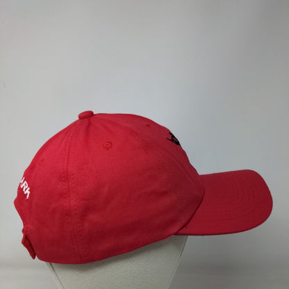 Breakmark Strapback Hat Red One Size Embroidered Pacific Headwear