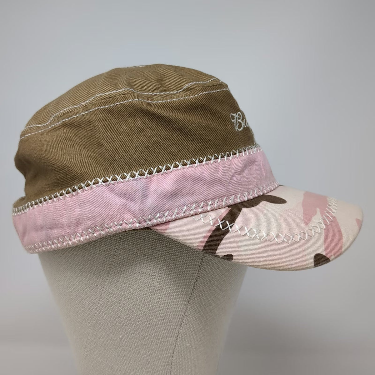 Paramount Outdoors Budweiser Army Cap Brown Pink Camo One Size Strapback Hat
