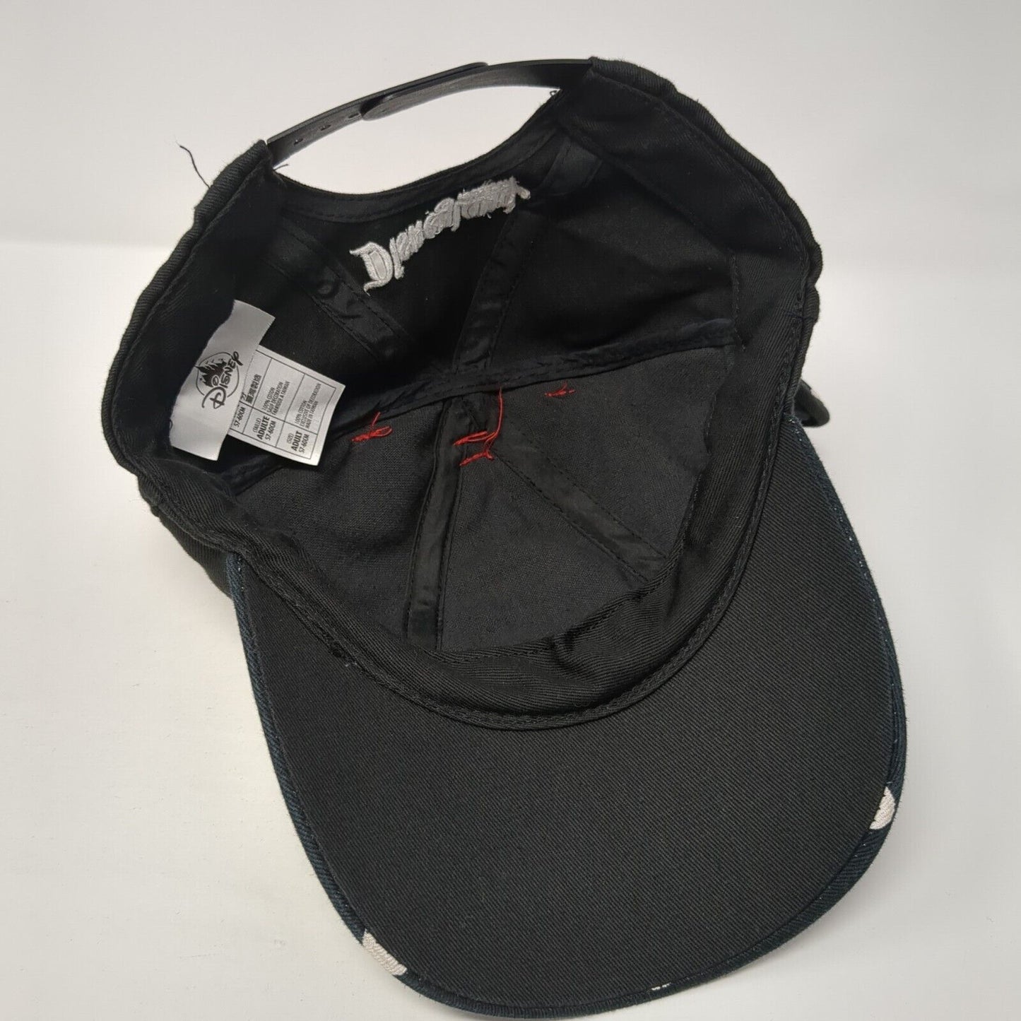 Minnie Mouse Ears Bow Snapback Hat Black 57-60cm Polka Dot Disney