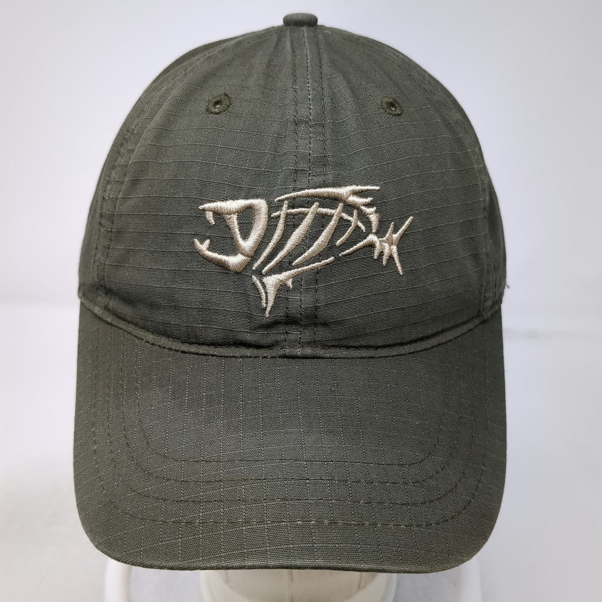 G-Loomis Baseball Cap Green One Size Skeleton Fish Logo Hat Strapback Cotton