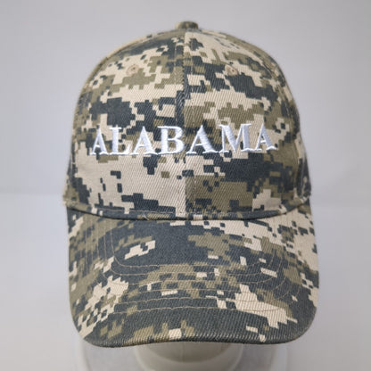 Alabama Strapback Hat Digital Camo One Size Adjustable Embroidered