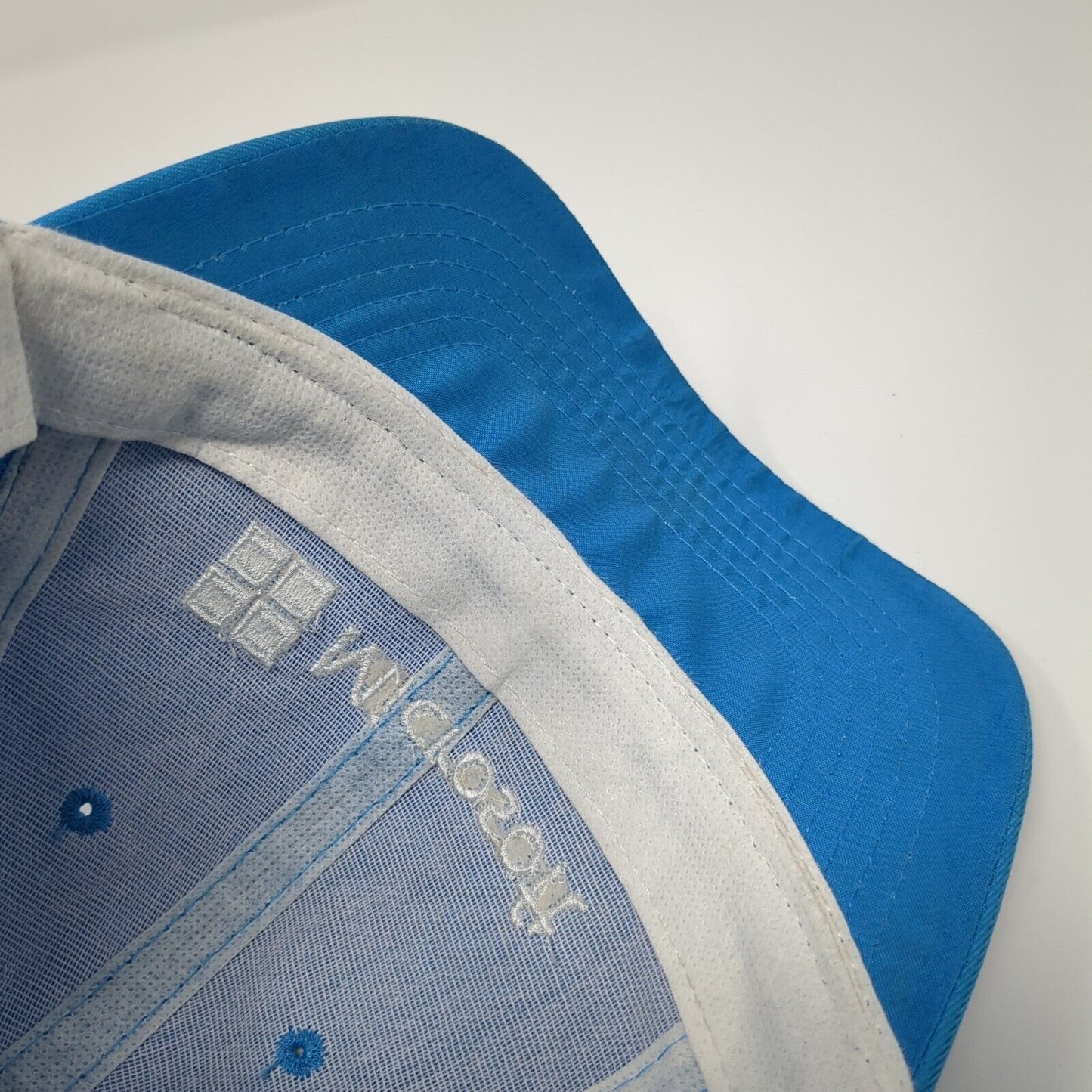 Microsoft Strapback Hat Blue 54cm Adjustable YouthSpark Camper 6 Panel