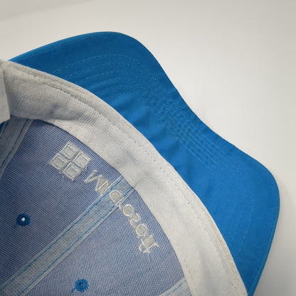 Microsoft Strapback Hat Blue 54cm Adjustable YouthSpark Camper 6 Panel