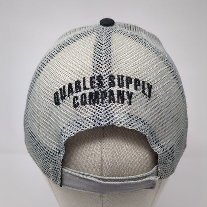 Kubota Qaurles Supply Co Strapback Trucker Hat Black OS Adjustable Mesh Back
