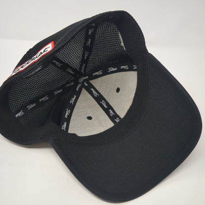 Titleist FJ Pro V1 Fitted Hat Black XL Embroidered Stretch New Era