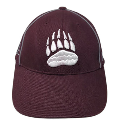 Montana Grizzlies NCAA Russell Cap Red One Size Bear Paw Strapback Athletic Hat