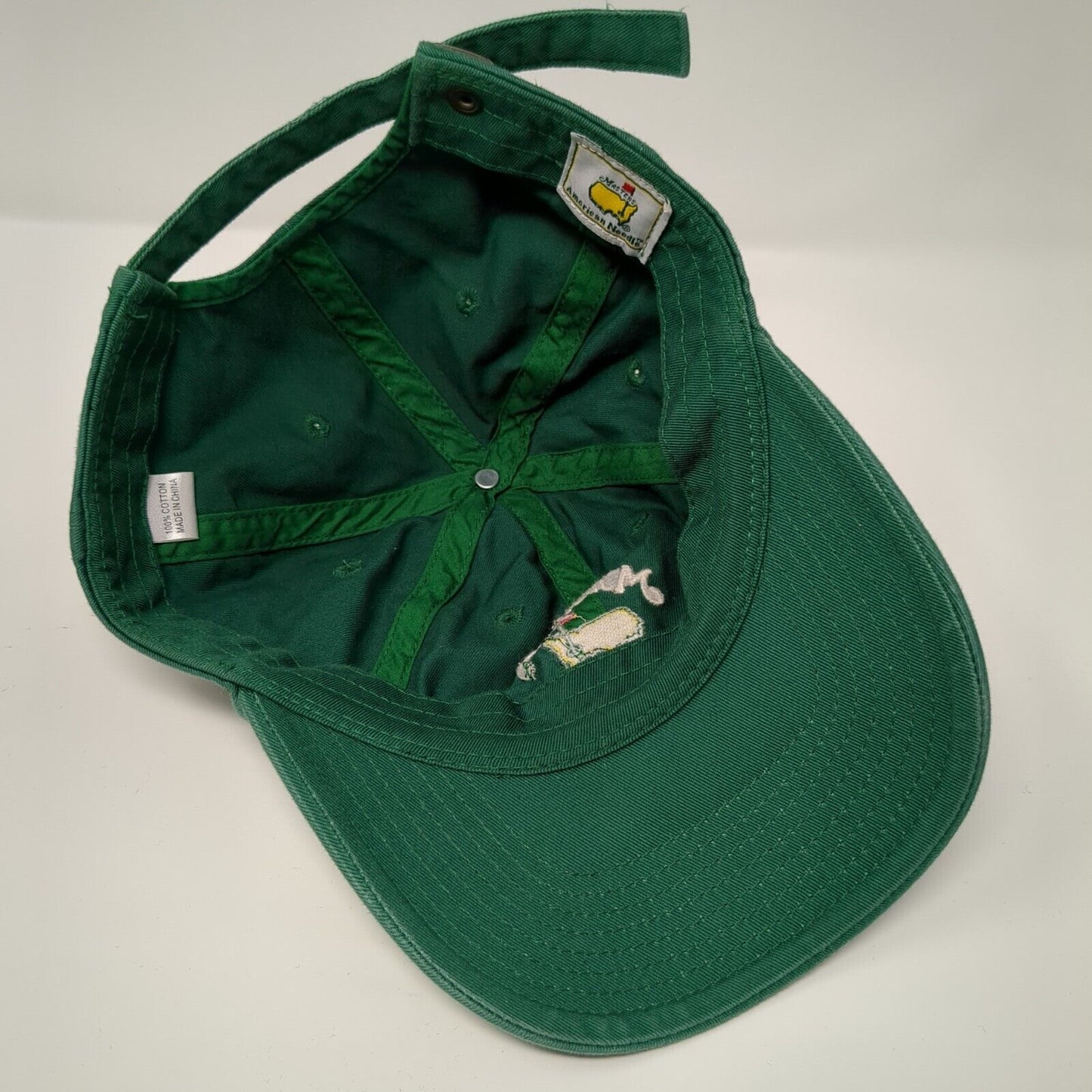 Masters 2007 Slideback Hat Green OSFA Embroidered American Needle