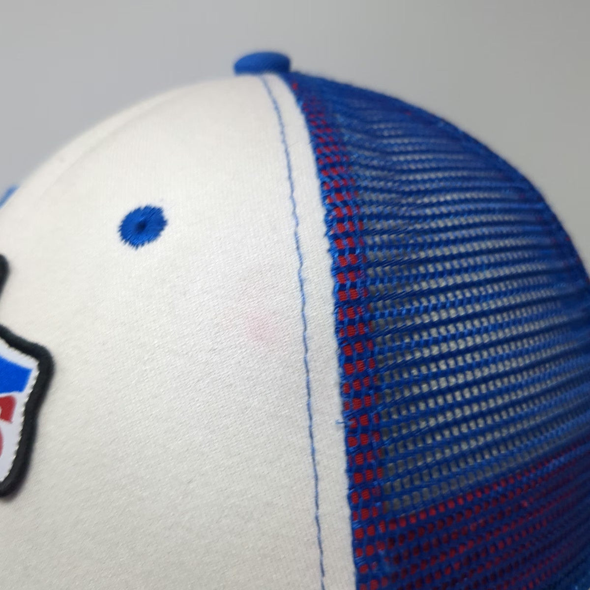 Tyler's Trucker Hat Blue One Size Texas State Patch Mesh Back Snapback White Red