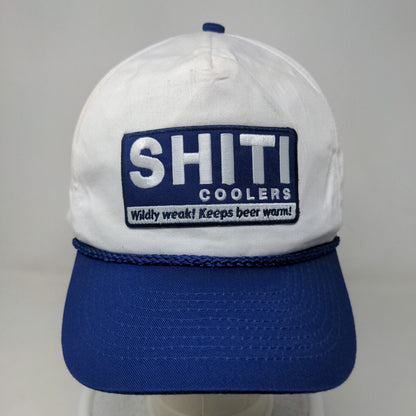 Cobra Men's Snapback Trucker Hat Blue White OSFA Embroidered SHITI Coolers Funny