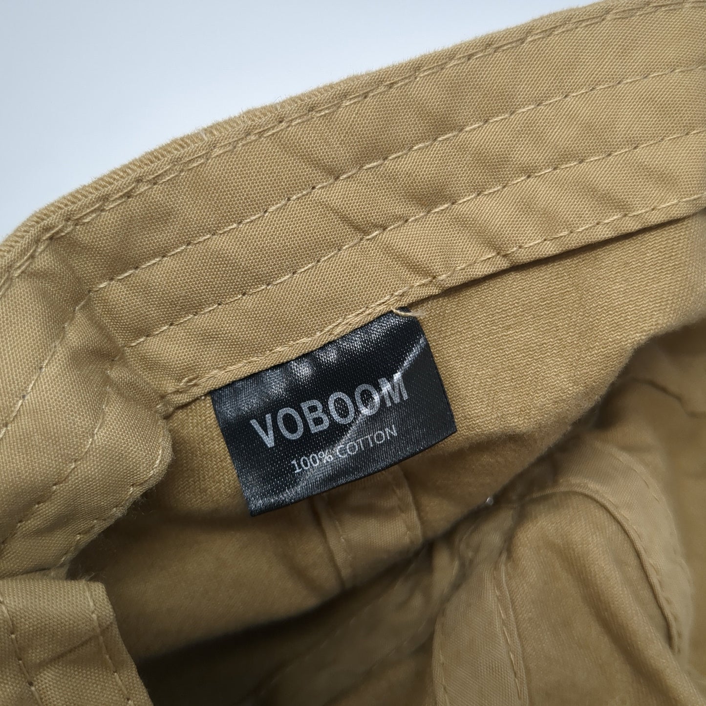 Voboom Newsboy Cap Brown One Size Stretch Lightweight Vented Holes Blank