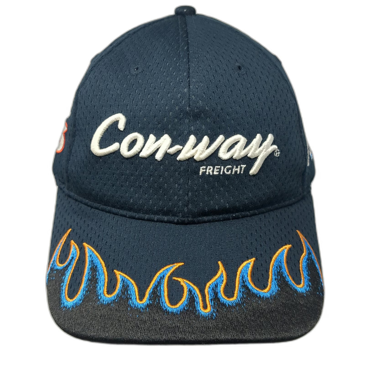 Roush Fenway Racing Blue One Size Baseball Cap Flame Brim NASCAR Number 6 Hat
