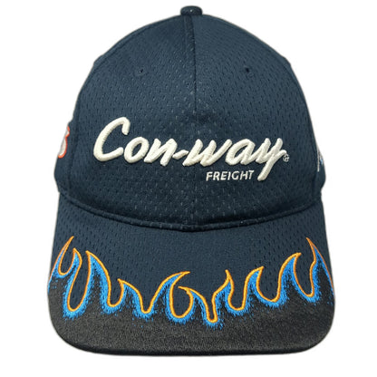 Roush Fenway Racing Blue One Size Baseball Cap Flame Brim NASCAR Number 6 Hat