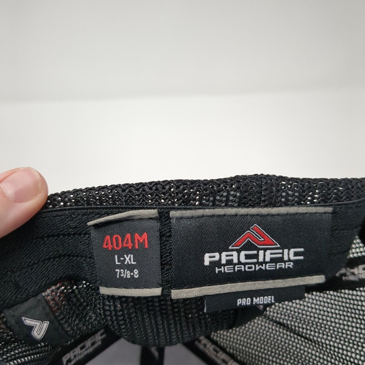 Old English K Fitted Mesh Back Trucker Hat Black 7 3/8-8 Embroidered