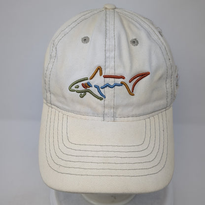 Greg Norman Strapback Baseball Cap Beige One Size Adjustable Embroidered