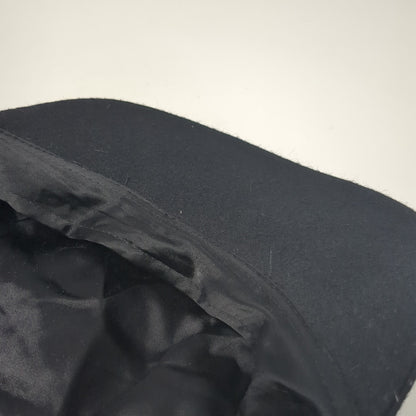 Arlin Fitted Newsboy Cap Hat Black One Size Solid Outdoor Casual Blank
