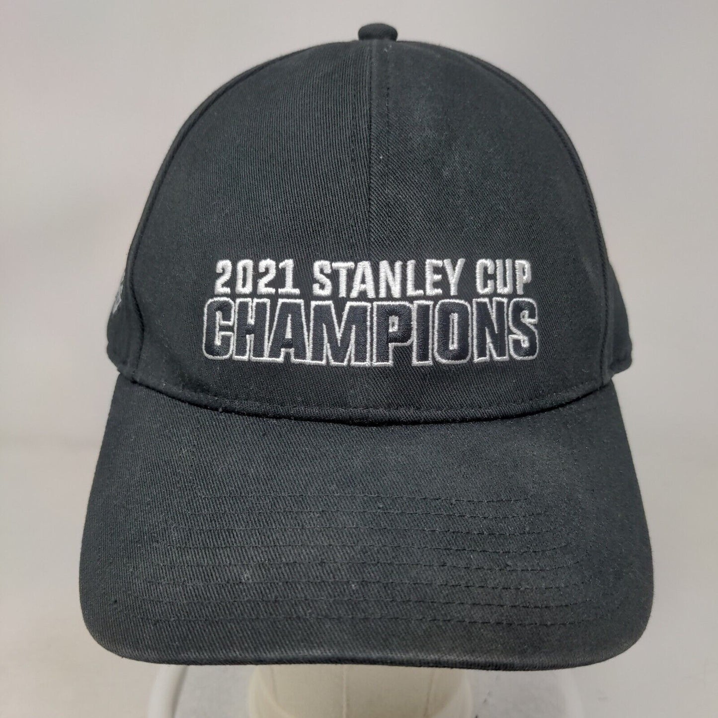 NHL Snapback Hat 2021 Stanley Cup Champions Embroidered Spell Out Logo