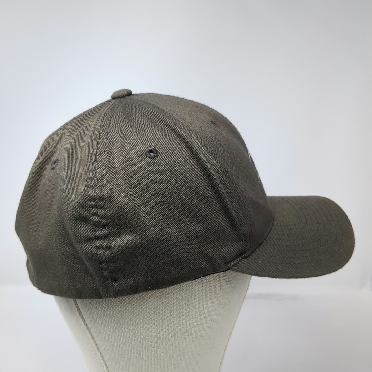 Flexfit Baseball Cap Brown XL Wave Logo Cabo Commanders Curved Brim Elastic Hat