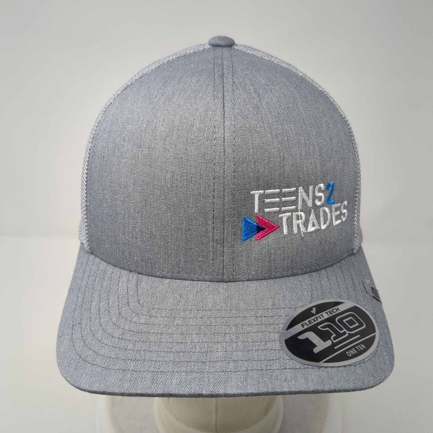 Teens 2 Trades Snapback Cruz Trucker Hat Heather Gray One Size Mesh Back