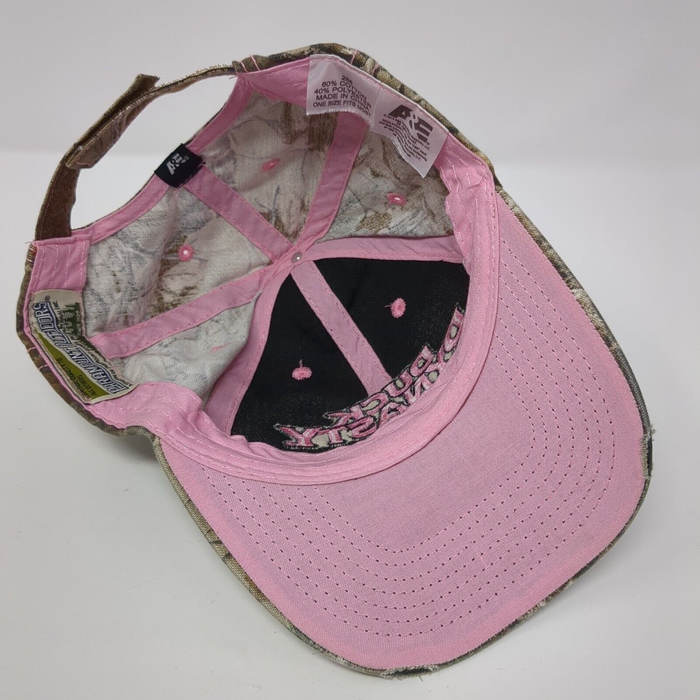 Duck Dynasty Strapback Hat Camouflage OS Adjustable Distressed Paramount Outdoor