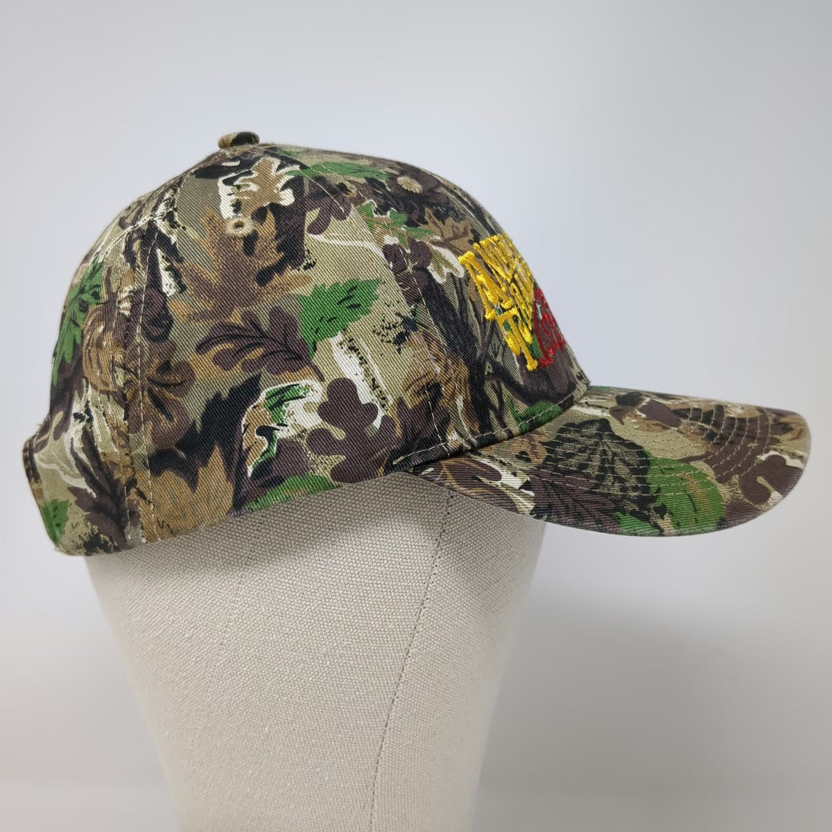 Bealls Outlet Baseball Cap Brown OSFM American Tradition Deer Camo Strapback Hat