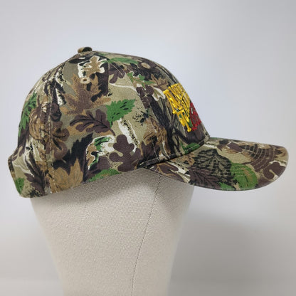 Bealls Outlet Baseball Cap Brown OSFM American Tradition Deer Camo Strapback Hat