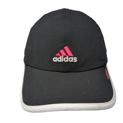 Adidas Adizero Strapback Hat Black One Size Adjustable Embroidered 6 Panel
