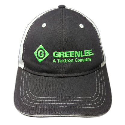 Greenlee A Textron Company Baseball Cap Gray OSFM Logo Mesh Back Strapback Hat