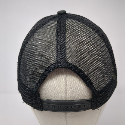 John Deere Snapback Trucker Hat Black One Size Adjustable Embroidered Mesh Back