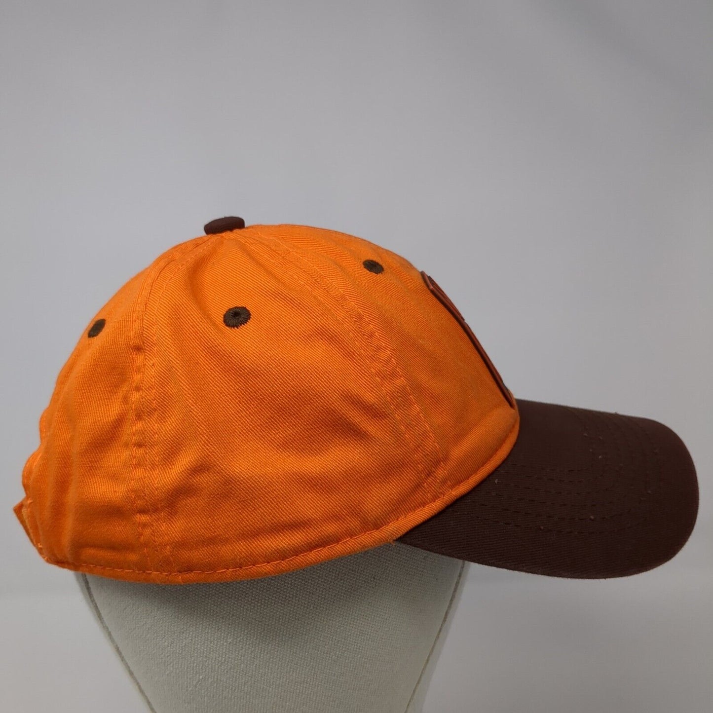 RMEF Team Elk Patch Strapback Hat Orange One Size Adjustable Rymaco