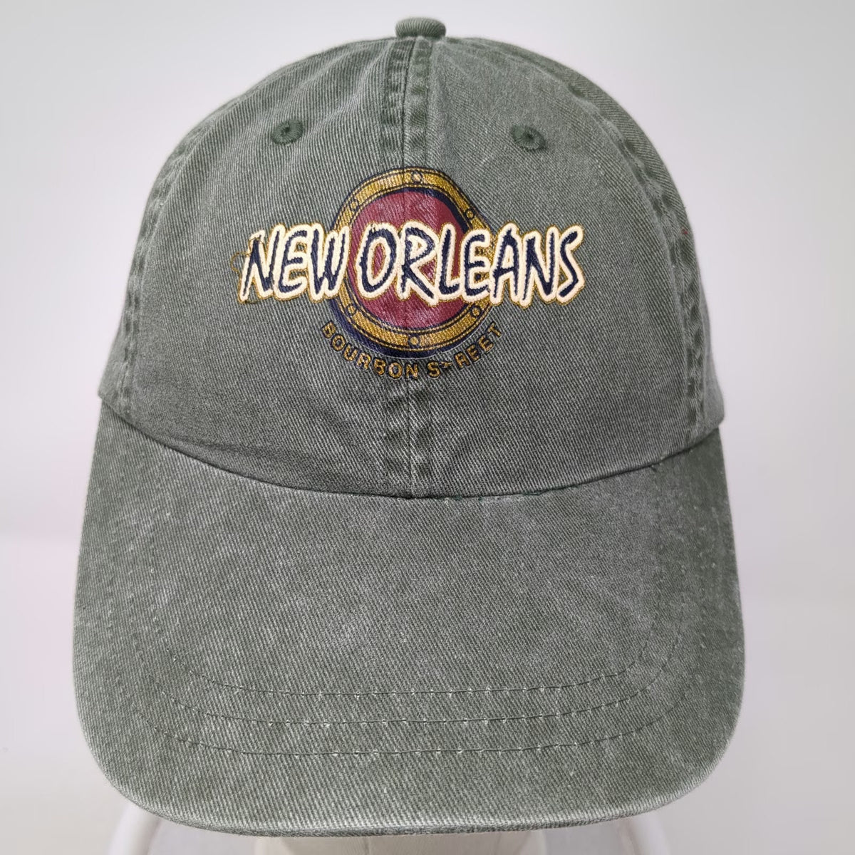 Headgear New Orleans Bourbon Street Baseball Cap Green One Size Slideback Hat