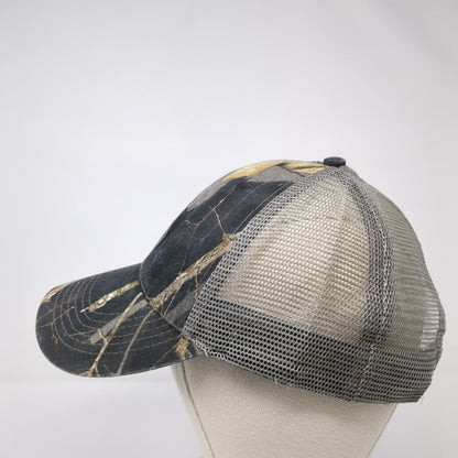 Browning Snapback Mesh Back Trucker Hat Camo One Size Embroidered Logo