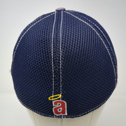 Los Angeles Angels MLB New Era Baseball Cap Blue M Mesh Cooperstown Logo Hat