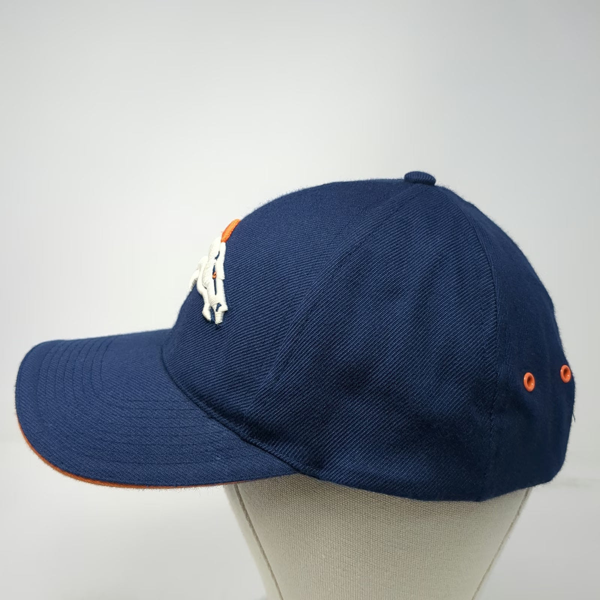 Denver Broncos NFL Reebok Blue Orange White One Size Embroidered Strapback Cap