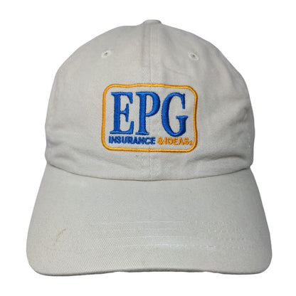 EPH Insurance & Ideas Slideback Hat Tan OSFA Embroidered Adjustable
