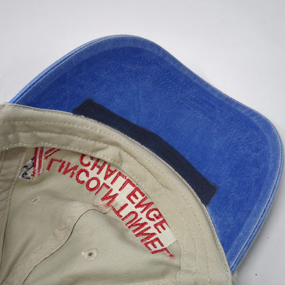 Anvil Baseball Cap Beige Blue One Size Lincoln Tunnel Challenge Hat Slideback