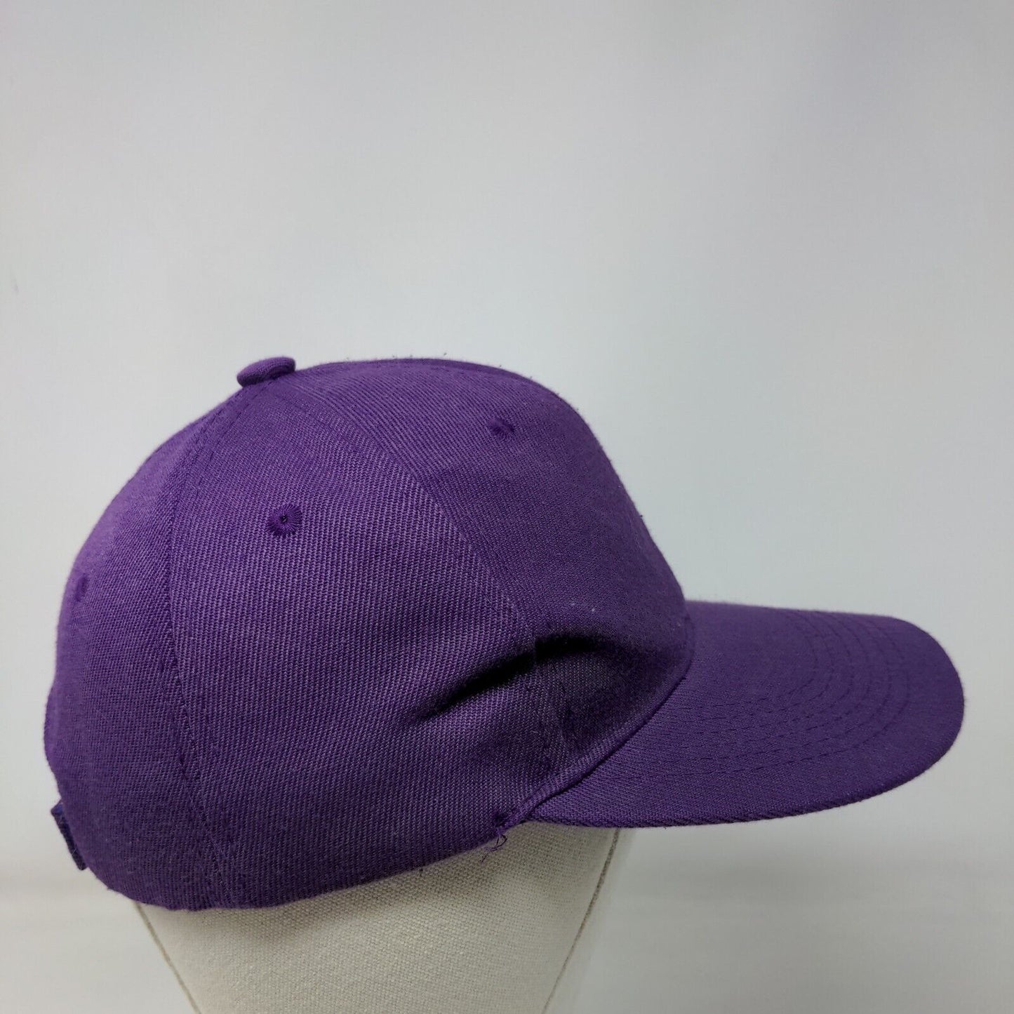 S7 Star Strapback Hat Purple One Size Adjustable Vented Holes 6 Panel Blank