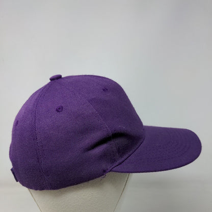 S7 Star Strapback Hat Purple One Size Adjustable Vented Holes 6 Panel Blank