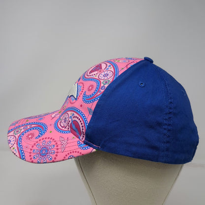 Six Flags Baseball Cap Pink Blue One Size Justice League Batman Paisley hat